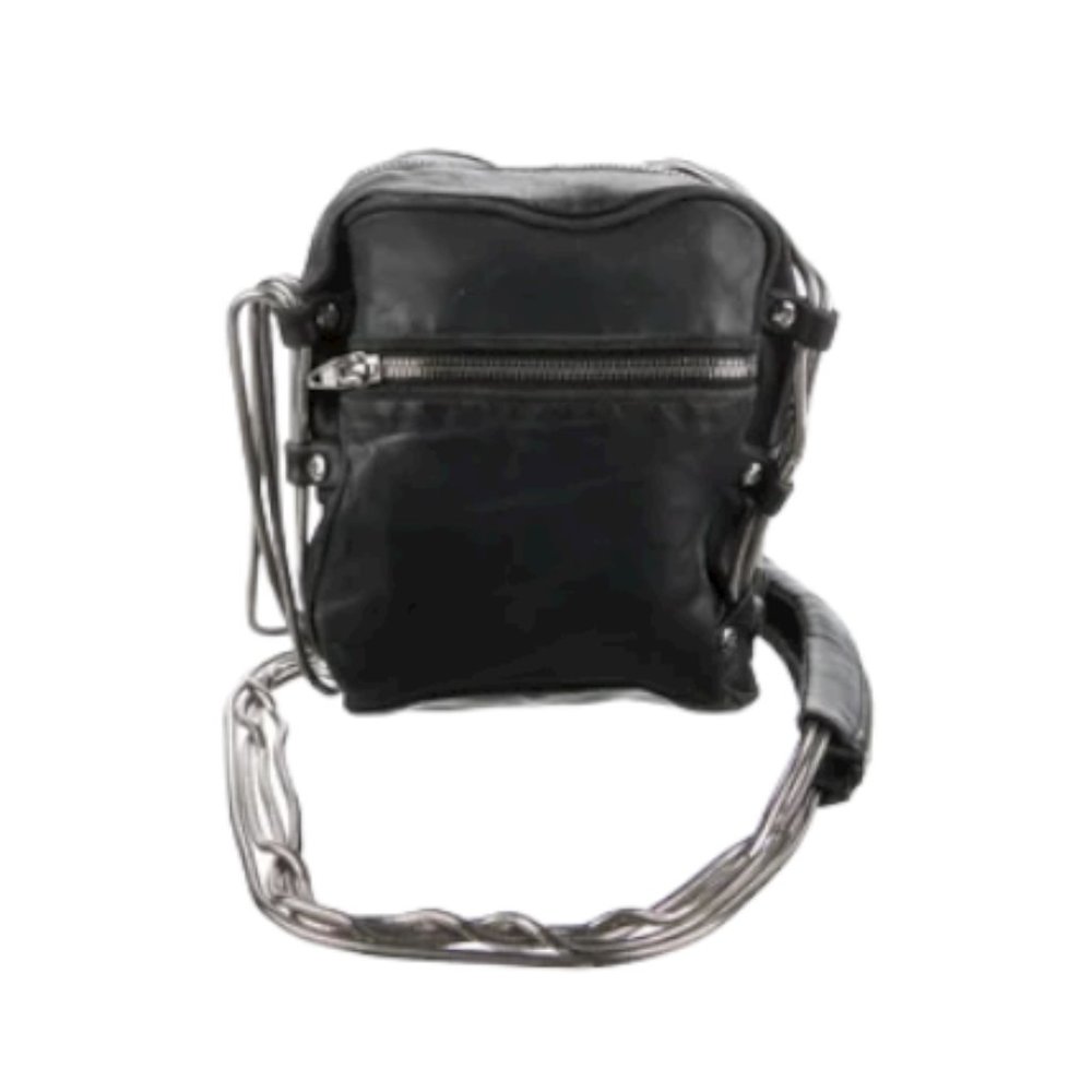 ALEXANDER WANG Leather Chain-Link Crossbody Bag - Picture 3 of 4